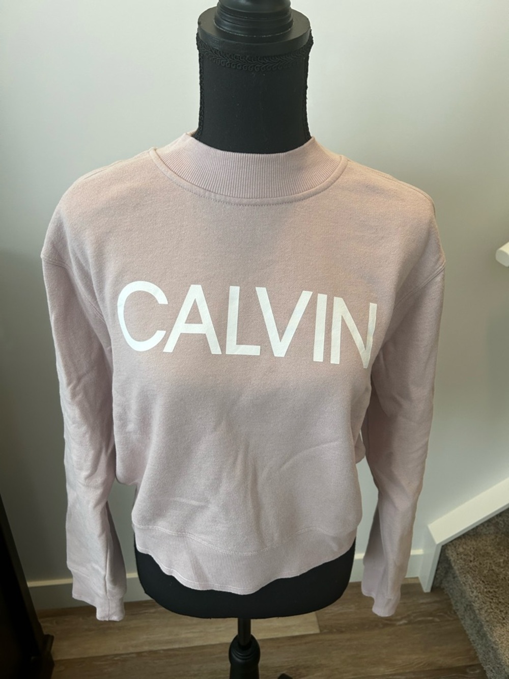 Calvin Klein Pale Mauve Logo Crew Sweatshirt